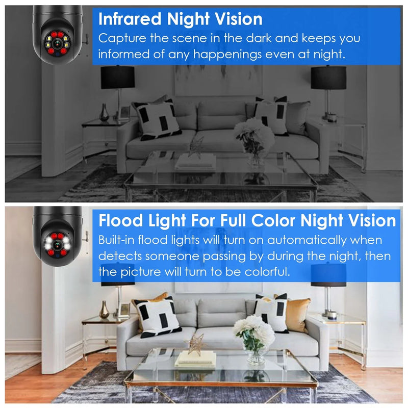 Sight Security® Ampoule intelligente 360° avec caméra de sécurité intégrée (BF)