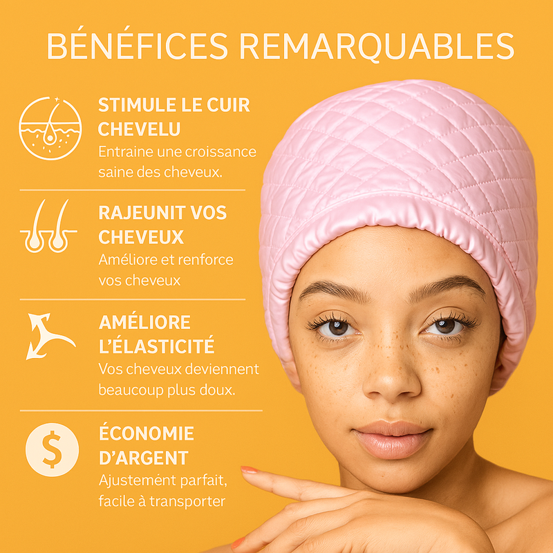 Casque thermique réparateur + Gel revitalisant cheveux