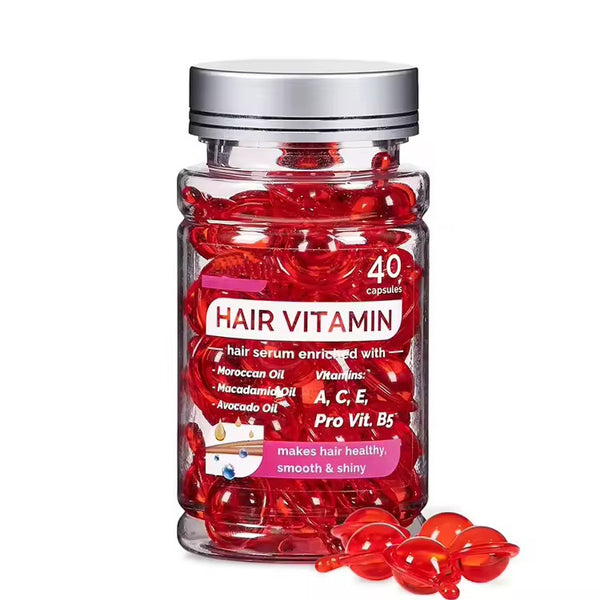 Hair Treatment Serum | Formule avancée en Vitamines ACE Pro B5 avec 40 capsules