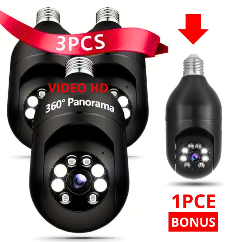 Sight Security® Ampoule intelligente 360° avec caméra de sécurité intégrée (BF)